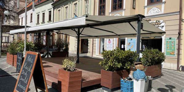 samonosná markíza, výmena látky, rekomplett