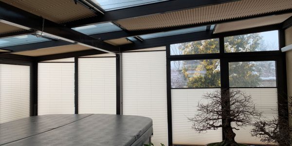 plisse rolety, dodávka a montáž roliet, zimná záhrada, tienenie, rekomplett, trnava, rekonštrukcia bytu, interiérové rolety