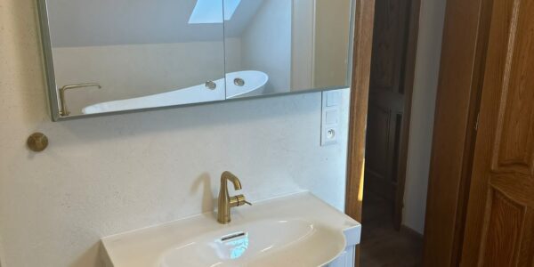 rekonštrukcia bytu, kúpeľňa, prerábka kúpeľne, sprchový kút, vaňa, zrkadlo, osvetlenie, toaleta, rekomplett, trnava, prerábky, interiérové dvere